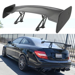 46" Rear Trunk Spoiler GT Racing Wing Matte BLACK For Mercedes Benz W204 C63 AMG - Picture 1 of 15