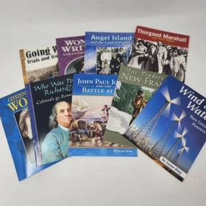 Set Of 9 Houghton Mifflin Paperbacks: Historical & Biographical Books Homeschool - Bild 1 von 9
