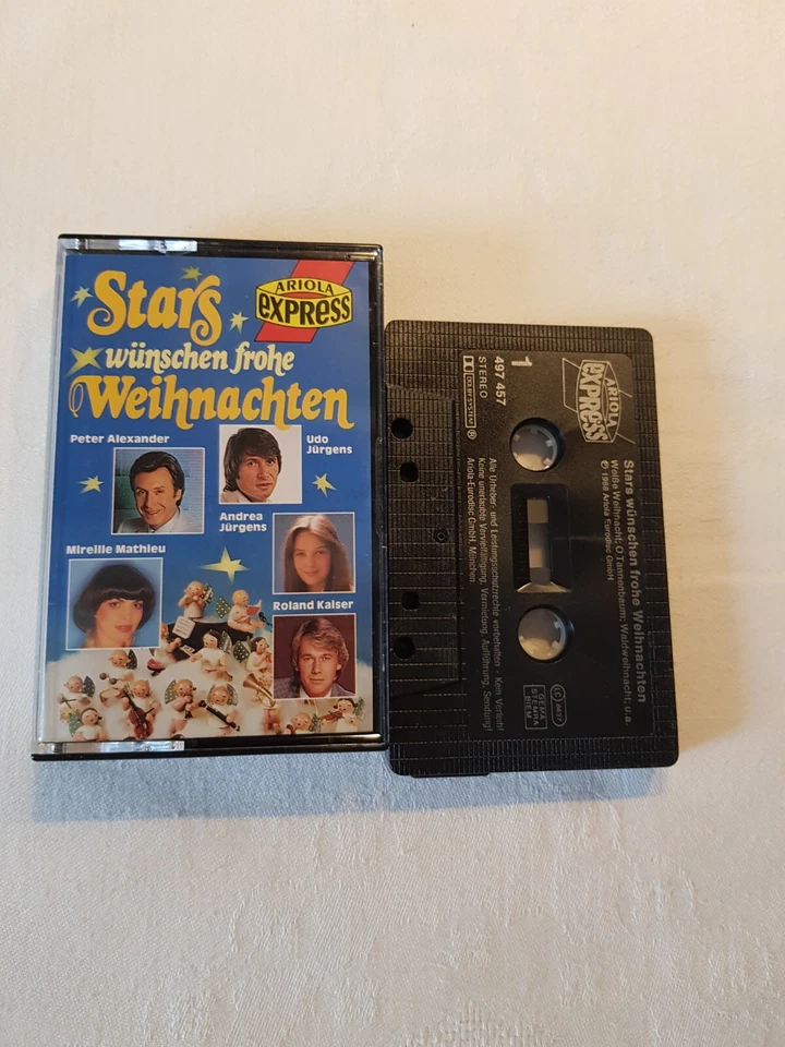 Stars  wünschen  frohe  Weihnachten  -  Musikkassette - Bild 1 von 2
