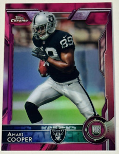 2015 Topps Chrome#115 Pink Refractor Amari Cooper Rookie Card (RC) #/399