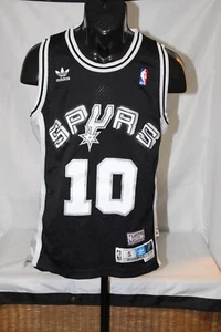 Adidas. NBA. Camiseta Dennis Rodman #10. Espuelas.  Año 1993 - 1994. Vintage. Talla S - Imagen 1 de 8