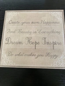 Punch Studio KEEPSAKE Storage Box New! Dream Hope Inspire - Live Laugh Love  - Picture 1 of 3