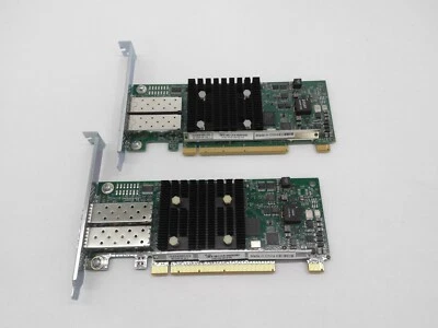 Lots of 2 Cisco UCSC-PCIE-CSC-02 Dual Port 10GB Fiber Network Card High Profile - Image 1 of 3