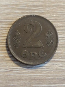 1920 Dänemark 2 Erz schönes Qualitätsbeispiel!  - Bild 1 von 2