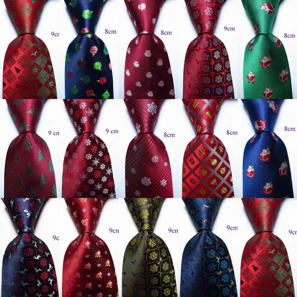 Nueva Corbata Clásica Estilo Navidad TEJIDA JACQUARD 100% Seda Para Hombre Foto 1 de 1