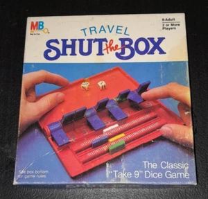 Milton Bradley Shut the Box Game Travel Edition Complete Vintage 1984 - Picture 1 of 5