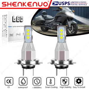 For Honda Goldwing F6B GL1800B 2013-2016 - 2X H7 LED Headlights Bulb 6000K White - Foto 1 di 12