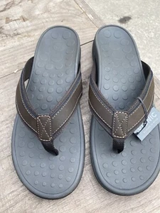 Vionic 544MTide Men's Size 14 US Thong Tide Toe Slip On Flip Flop brown - Picture 1 of 8