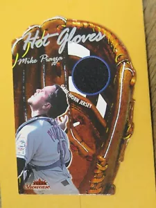 Maglia gioco Fleer Showcase Hot Gloves 2003 #HG-MP Mike Piazza Dodgers /350 - Foto 1 di 5