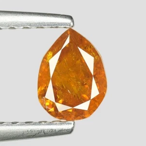 0.55cts Orangy Brown Pear Natural Loose Diamond "SEE VIDEO" - Picture 1 of 2