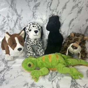 Bulk Lot 6 Webkinz No Code Corgi, Dalmatian, Leopard, Gecko,stallion ElephantE1 - Picture 1 of 13