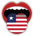 Liberia Język Flaga ust Zderzak samochodowy Naklejka Naklejka