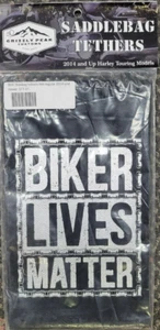 GPC Saddlebag Tethers 2014 and Newer, Biker Lives Matter - Picture 1 of 2