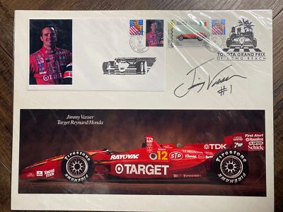 1997 Signed Autographed JIMMY VASSER Signed Poster Board w/ Stamp and Envelope - Image 1 of 3