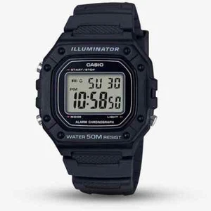 Casio Mens Vintage Rubber Watch W-218H-1AVEF - Picture 1 of 7