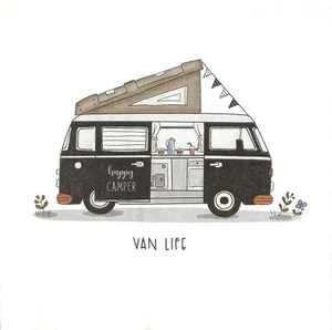 T696# 3 x tovaglioli di carta singola per decoupage campeggio furgone camper rimorchio vita autobus - Foto 1 di 11