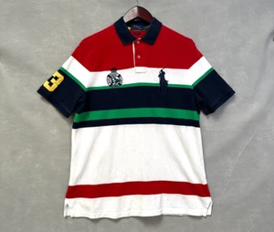 Polo Ralph Lauren Para Hombres Grande Multicolor Rayas Club Náutico Big Pony Preppy - Imagen 1 de 12