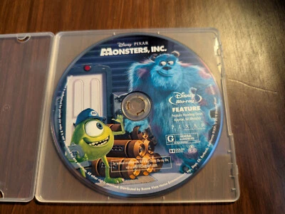 Monsters Inc. Disney Pixar (Blu-ray) - Like New- Disc only! with blank cd case - Image 1 of 4