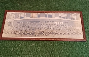 WWI WWII U.S. ARMY PANORAMA gerahmtes FOTO TEIGJUNGE NO I.D. BUFFALO TECHNICAL - Bild 1 von 9