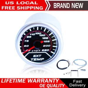 52MM 2" CAR LED EXHAUST GAS TEMPERATURE TEMP EGT GAUGE METER POINTER SENSOR - Picture 1 of 6
