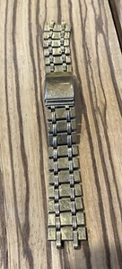 VINTAGE SEIKO 5 ACTUS  MENS WATCH BRACELET / BAND GOLD TONE 14 K GF TOPS#18B - Picture 1 of 8