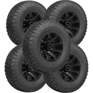 (QTY 5) LT315/70R17 Amp Tires Terrain Pro A/T 121R LRE Black Wall Tires