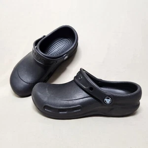 Crocs Black Bistro Work Clogs Slip Resistant Women's Size 7 / Men's Size 5 - Picture 1 of 7