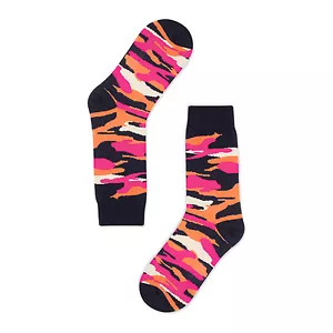 Golden Rabbit Unisex Crew Socken - Camo Flame - Small - Bild 1 von 1