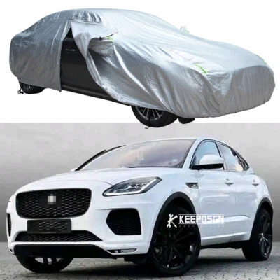 Cubierta de coche de cuero impermeable resistente al polvo UV exterior para Jaguar XE XJ XF PU Foto 1 de 4