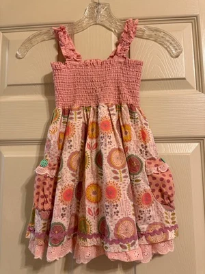 Matilda Jane Sand Dollar Dress Happy and Free Size 4 - Image 1 of 3