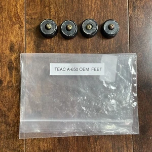 TEAC MODEL A-650 Tape Deck Parts Feet x4 - Picture 1 of 6