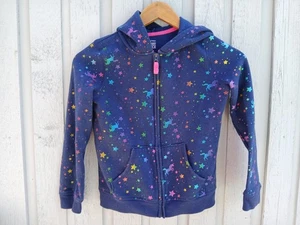 Kapuzenpullover mit Sternen und Einhörnern Mädchen Größe 7 - Bild 1 von 4