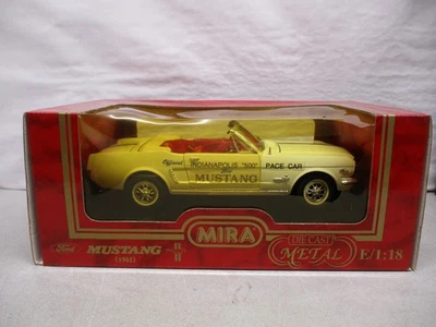 Mira Golden Line 1965 Ford Mustang Indy 500 Pace Car 1/18 - Photo 1/2