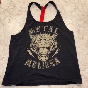 Metal Mulisha Women’s Tank Top Size L Black Racerback Motocross Y2K - Picture 1 of 5