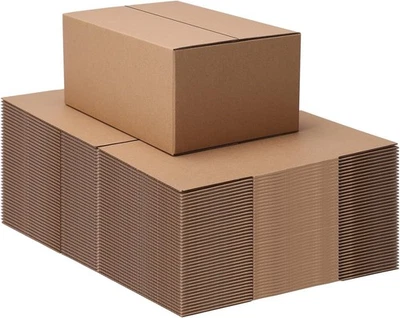 9x6x4 Shipping Boxes Set of 40, Brown Kraft Business Corrugated Cardboard Small - Image 1 of 4