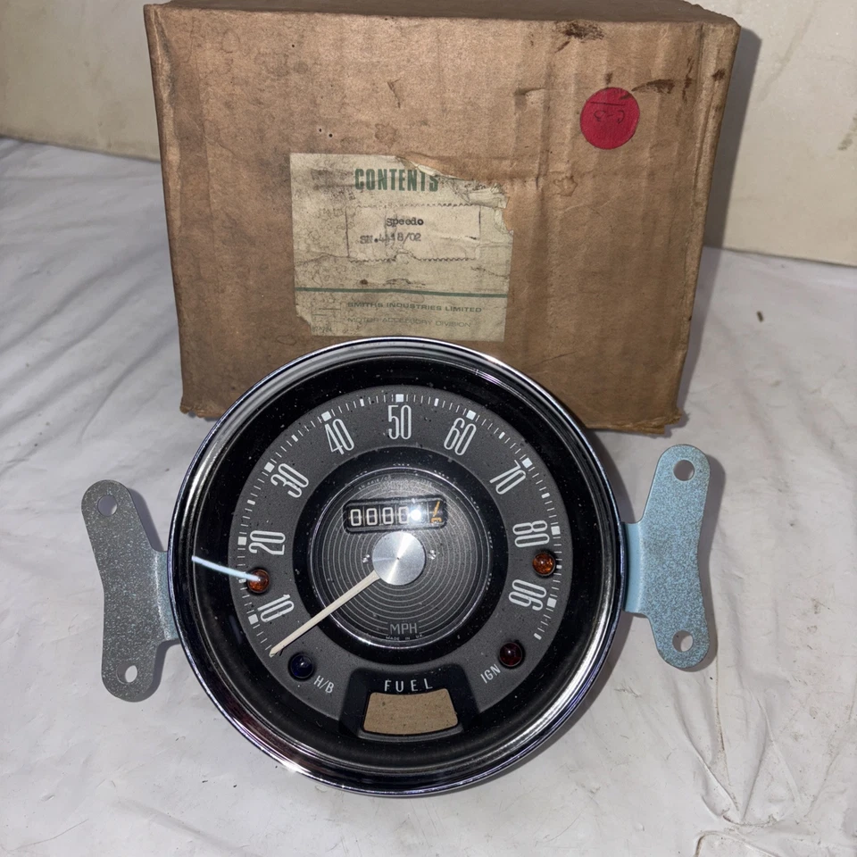 Austin Morris 1100 NOS Smiths Speedometer for Manual Trans Cars In MPH SN4418/02 - Image 1 of 4