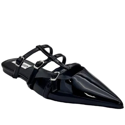 Steve Madden Shatter Mule black patent leather sz 7 - Image 1 of 4