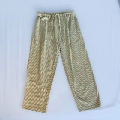 Pantalones sueltos vintage Northern Reflections verdes lino algodón Foto 1 de 4