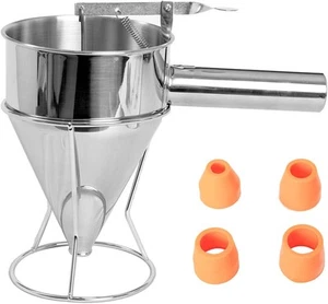 Batter Dispenser with Squeeze Handle 1200ml Stainless Steel Pancake Batter... - Picture 1 of 6