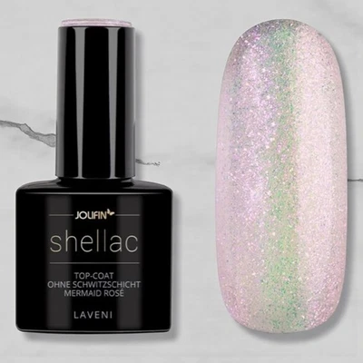 Jolifin UV LED Shellac Top Coat Mermaid Rose  o. Schwitzschicht TPO FREI GLANZ - Bild 1 von 4
