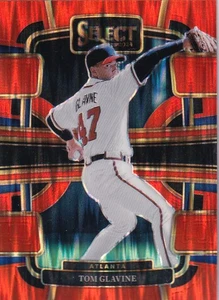 Tarjeta Panini Select Concourse Orange Flash Prizm Tom Glavine 2024 #40. Casi nueva-como nueva - Imagen 1 de 1