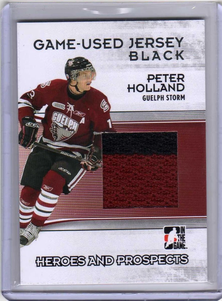 PETER HOLLAND 09/10 ITG Heroes Prospects Jersey Rookie RC Anaheim Ducks - Image 1 of 1