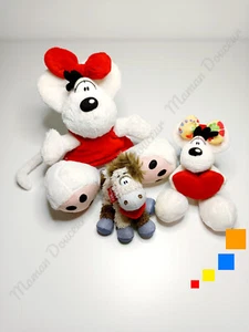Lot Peluches Diddlina Robe Rouge Et Jaune Galupy Coeur Saint Valentin - Diddl - Picture 1 of 13