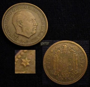 *GUTSE* FRANCO-1085, 1 PESETA 1947*19-51, MBC+ - Foto 1 di 1