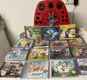 The Voice kids CD+G Karaoke-Player/Radio mit Mikrofon und 15 CDs - Musik, Hörsp. - Bild 1 von 8