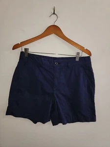 UNIQLO Label Size Waist 27 Women Navy Blue 100% Cotton Short Shorts - Picture 1 of 7