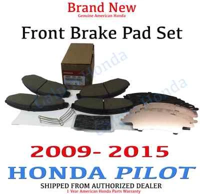 🔥 Оригинальный комплект передних тормозных колодок Honda Pilot 2009-2015 (45022-SZA-406) 🔥 - Изображение 1 из 4