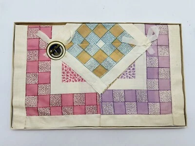 Vintage Lot of 3 Ladies Novelty Embroidered Handkerchiefs made in Switzerland - Image 1 of 4