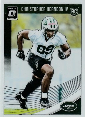 2018 Panini Donruss Optic Football - Jets Christopher Herndon IV RC - Image 1 of 2