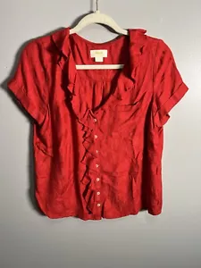 Anthropologie Maeve rotes Damentop – Small - Bild 1 von 8